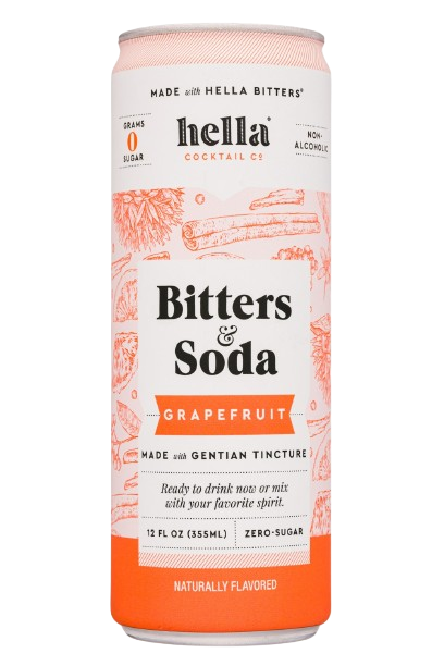 Hella Bitters and Soda Grapefruit (4 pack) 355ml