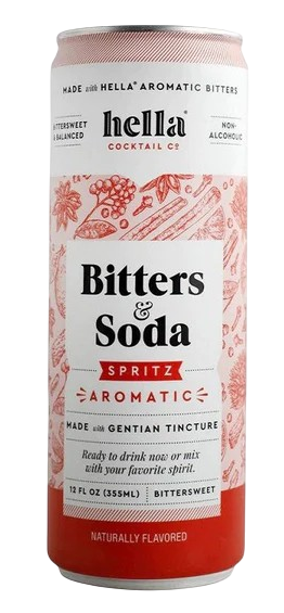 Hella Cocktail Bitters & Soda SPRITZ (RED) Aromatic (4 pack) 4pk 12oz