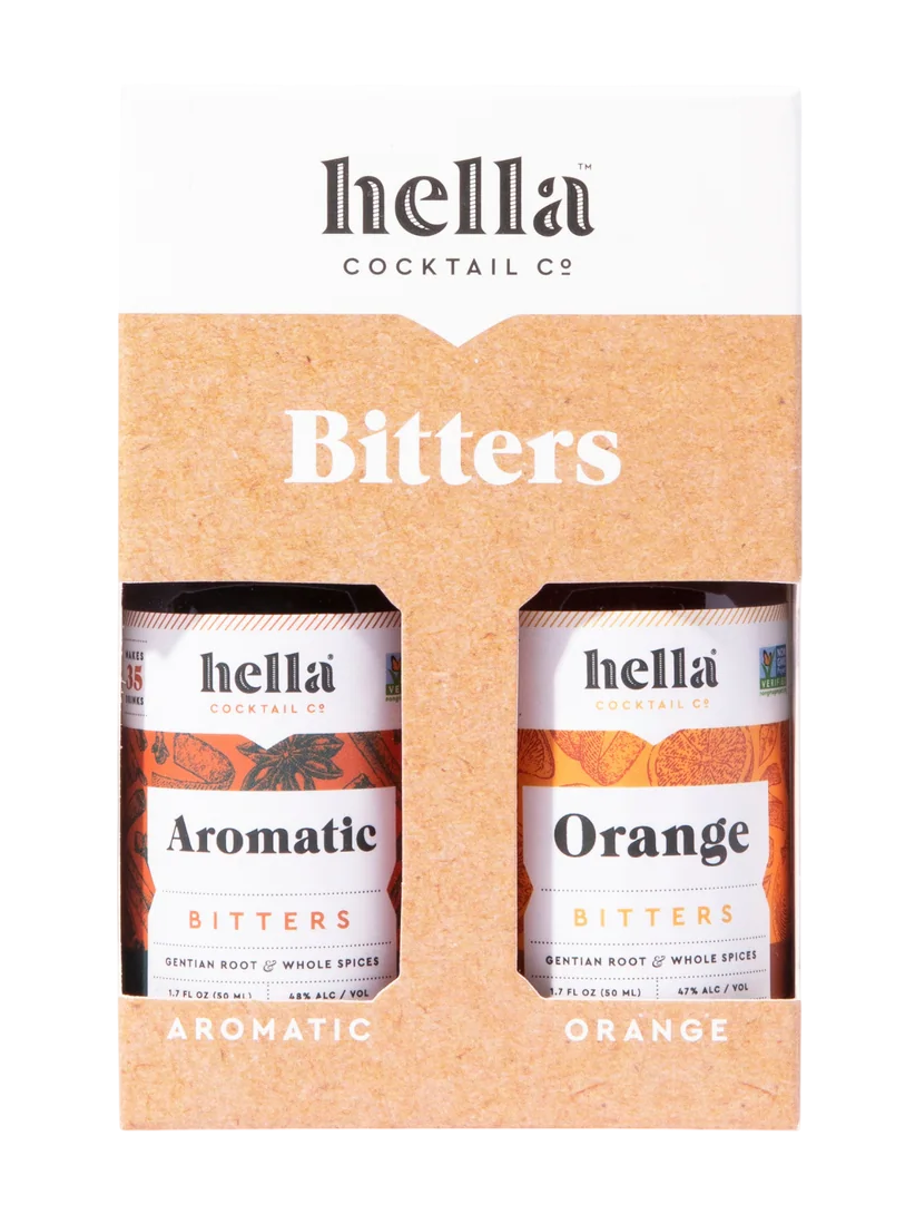 Hella Cocktails Orange & Aromatic Bitters 2 pack