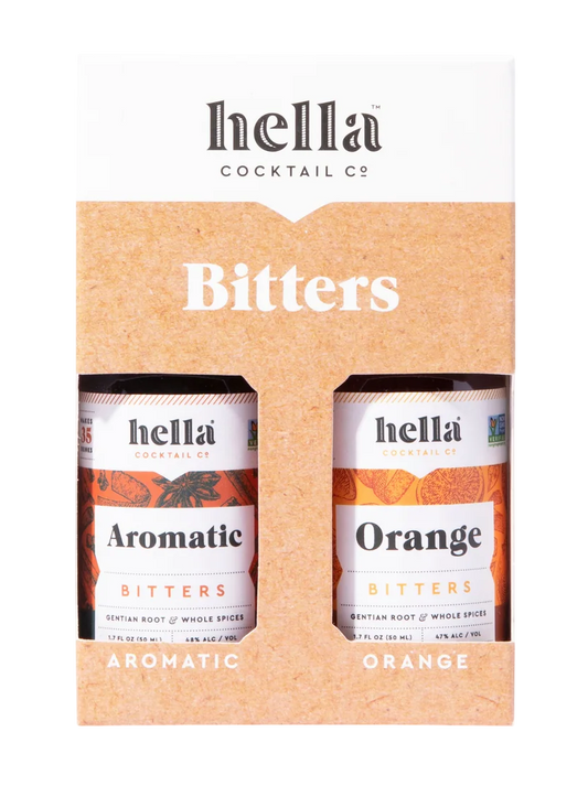 Hella Cocktails Orange & Aromatic Bitters 2 pack