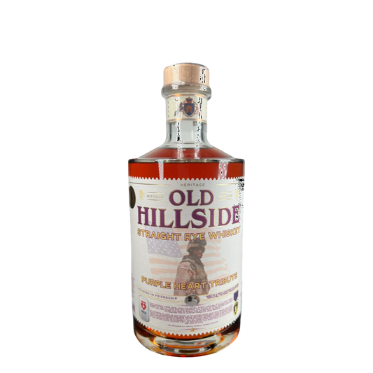 Old Hillside Straight Rye Purple Heart Tribute 6 year 750 ml